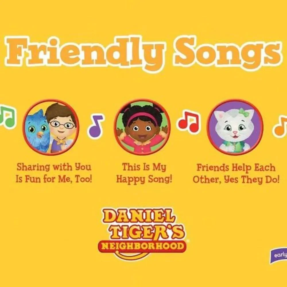 Daniel Tiger Friendly Songs: Children's 5-Button Song Book - Sing and Read